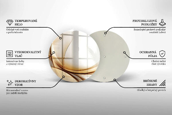 Skleněná deska do kuchyně Abstraktní tvary