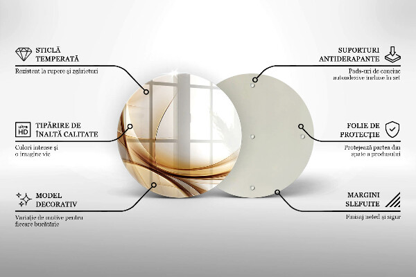 Skleněná deska do kuchyně Abstraktní tvary