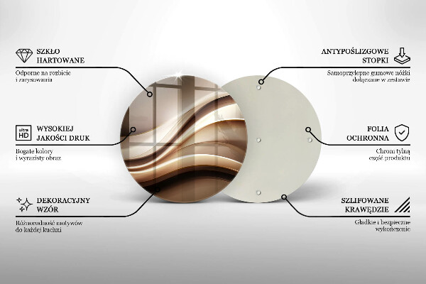 Skleněná deska do kuchyně Abstrakce jemné linie