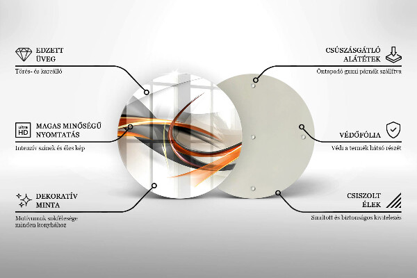 Skleněná deska do kuchyně Moderní tvary
