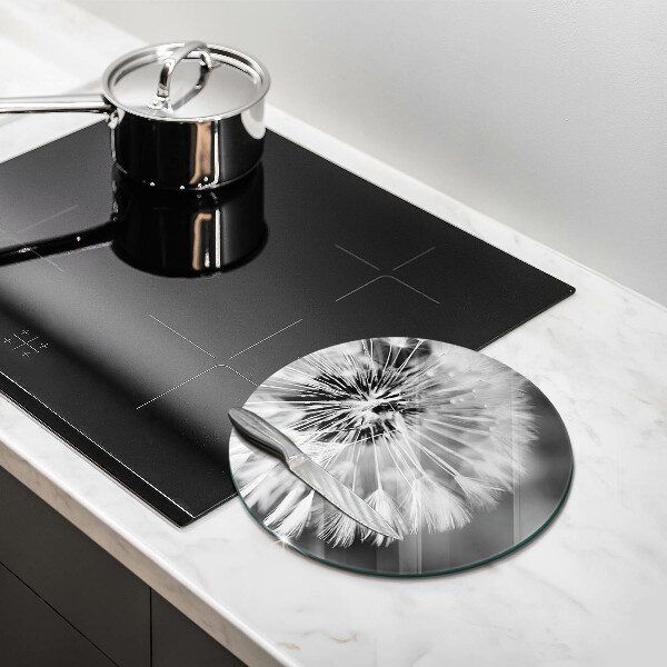 Skleněná deska do kuchyně Jemná pampeliška