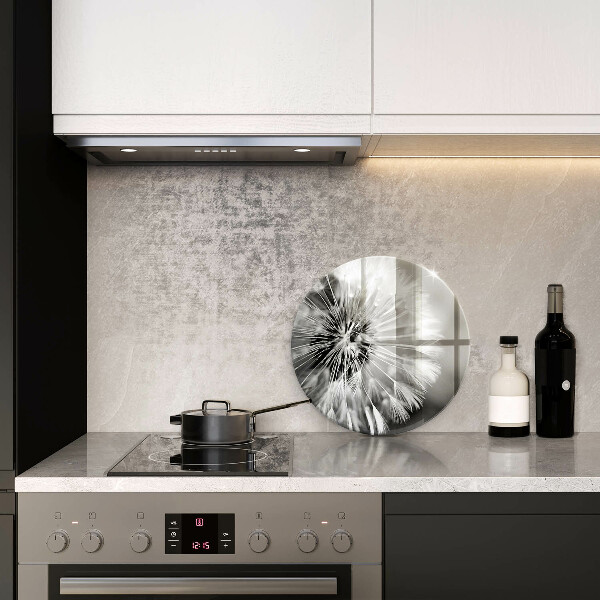 Skleněná deska do kuchyně Jemná pampeliška