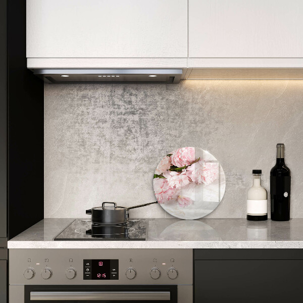 Skleněná deska do kuchyně Jemné květy růží