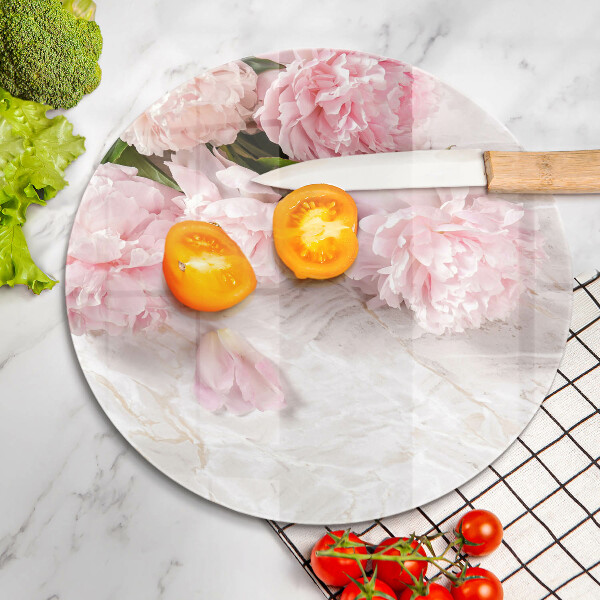 Skleněná deska do kuchyně Jemné květy růží