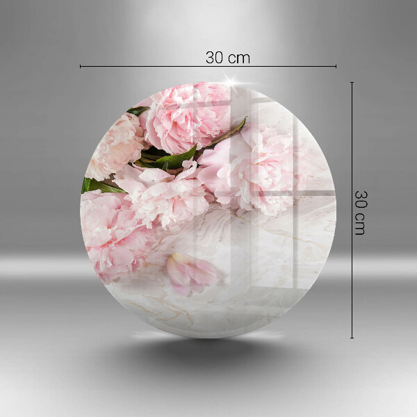 Skleněná deska do kuchyně Jemné květy růží