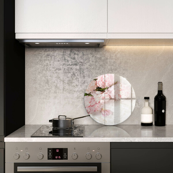 Skleněná deska do kuchyně Jemné květy růží