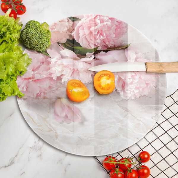 Skleněná deska do kuchyně Jemné květy růží