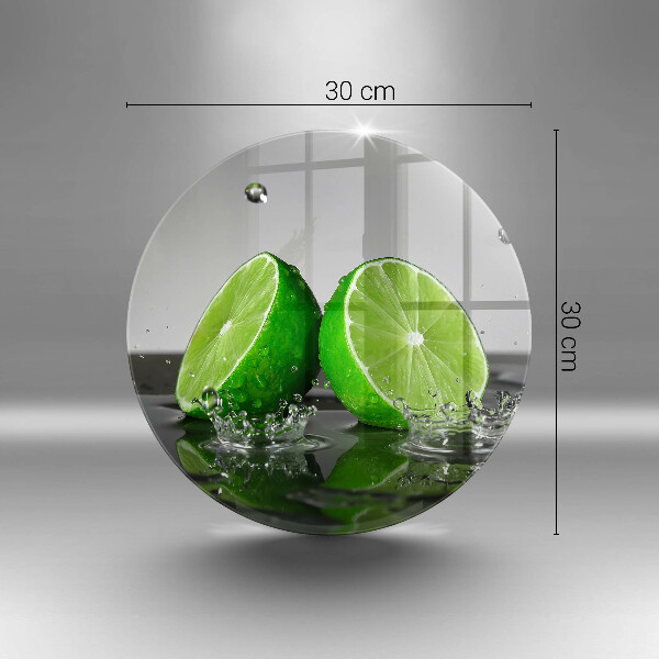 Skleněná deska do kuchyně Šťavnaté limetky a voda