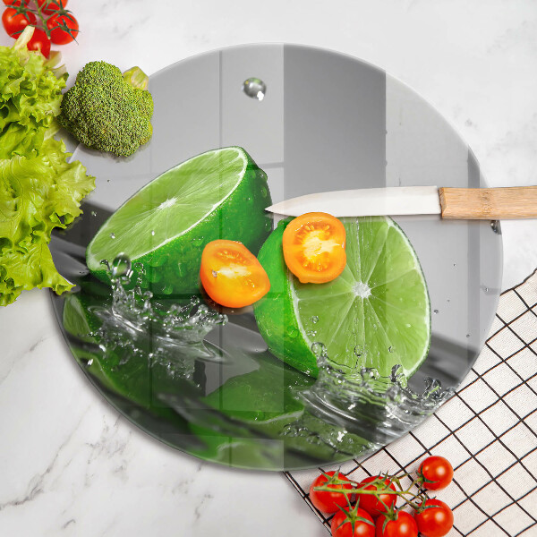 Skleněná deska do kuchyně Šťavnaté limetky a voda