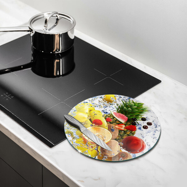 Skleněná deska do kuchyně Šťavnaté ovoce a voda