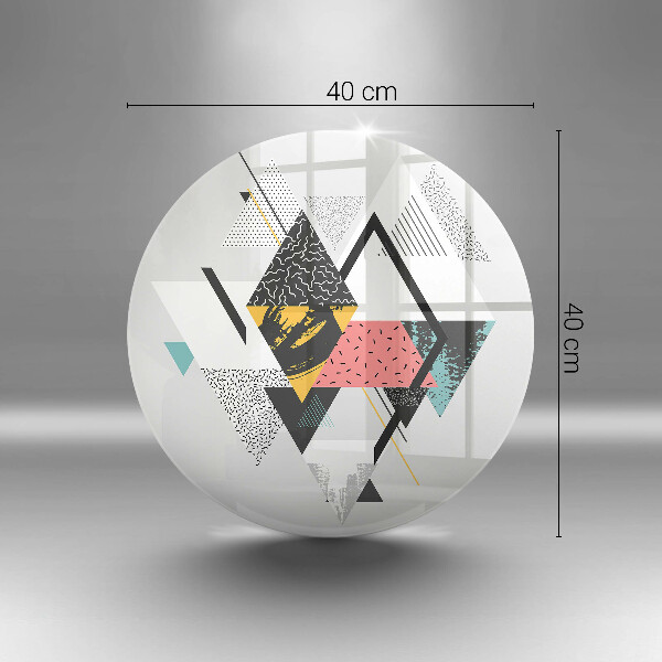 Skleněná deska do kuchyně Abstraktní trojúhelníky