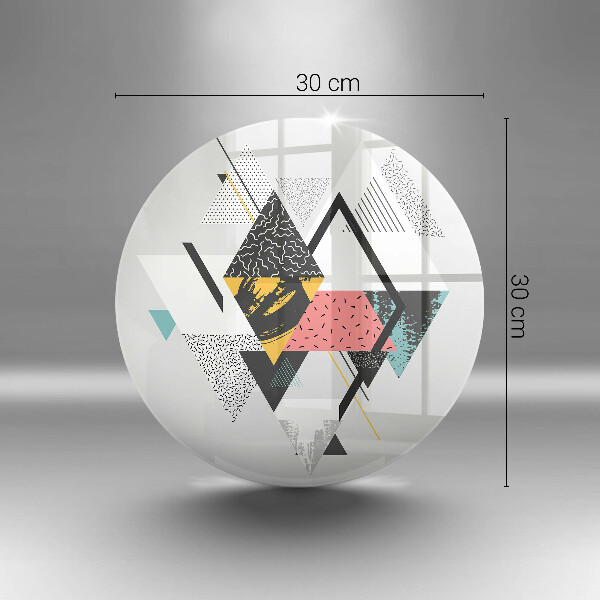 Skleněná deska do kuchyně Abstraktní trojúhelníky