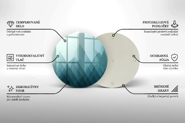 Skleněná deska do kuchyně Abstraktní hory