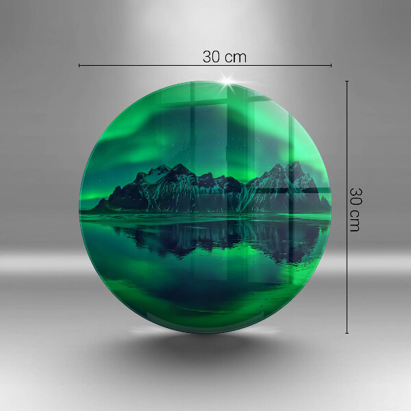 Skleněná deska do kuchyně Krajina polární záře