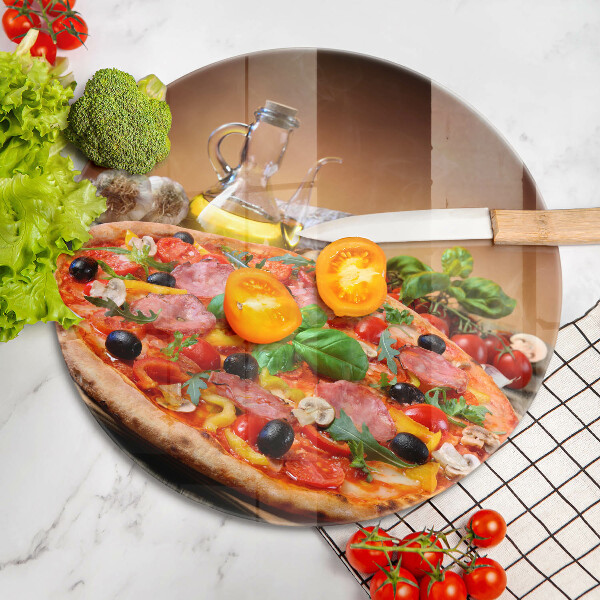 Skleněná deska do kuchyně Italská pizza