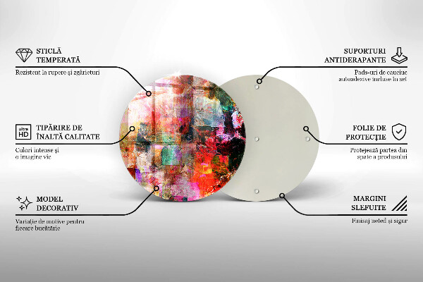 Skleněná deska do kuchyně Malování abstrakce