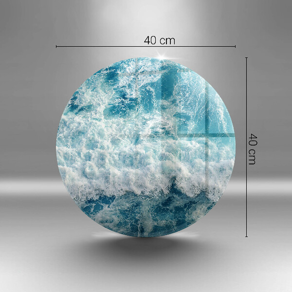 Skleněné krájecí prkénko Vlny mořské vody