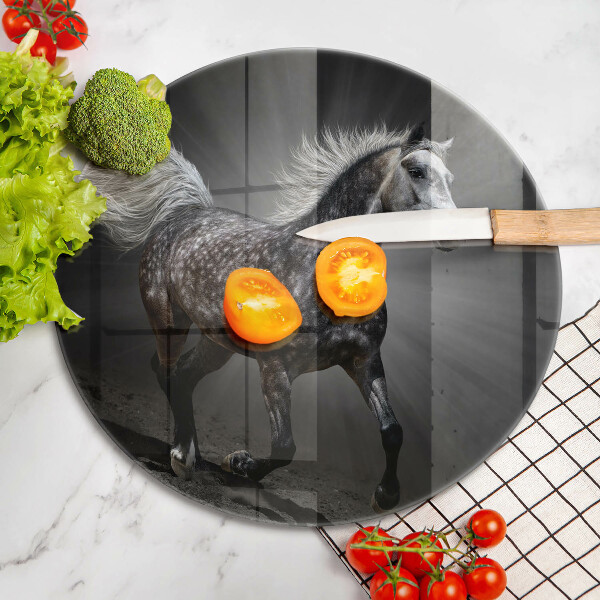 Skleněná deska do kuchyně Kůň cválající