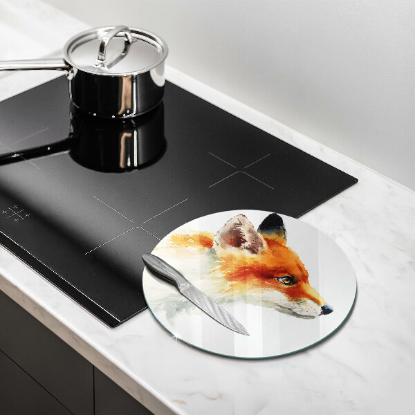 Skleněná deska do kuchyně Malovaná liška