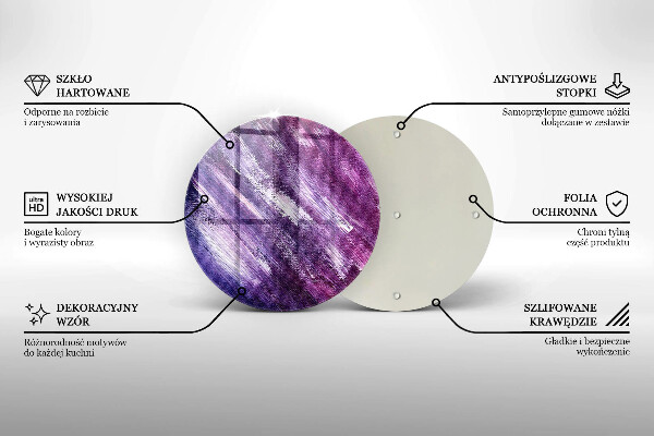 Skleněná deska do kuchyně Malování abstrakce