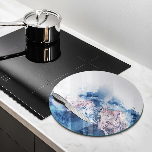 Krájecí prkénko skleněné Abstraktní malované hory