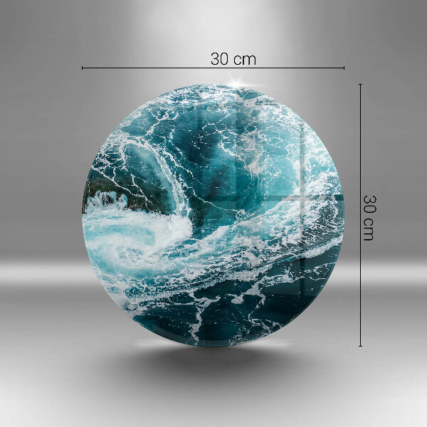 Skleněná deska do kuchyně Pěnivé vlny vody