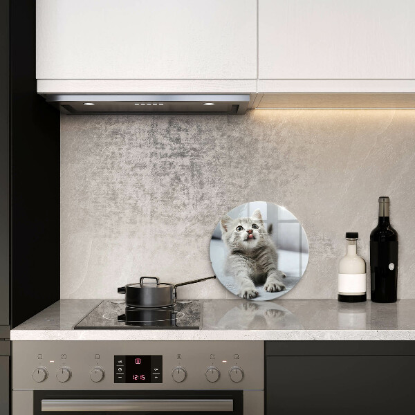 Skleněná deska do kuchyně Malé roztomilé kotě