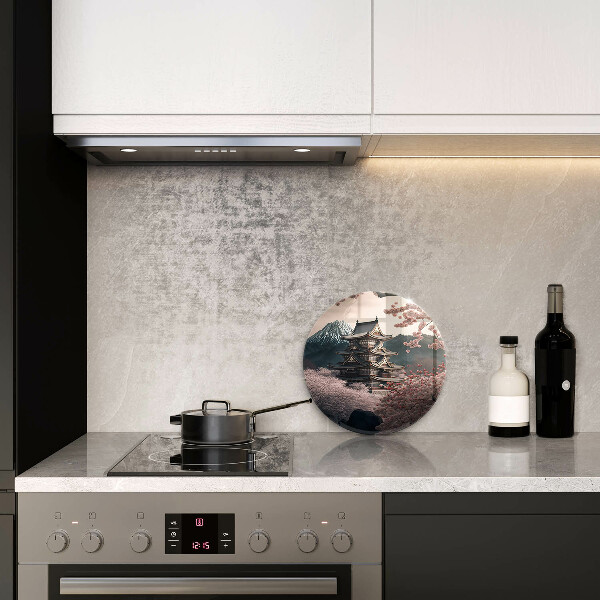 Krájecí prkénko skleněné Japonská stavební krajina