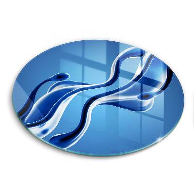 Skleněné krájecí prkénko Abstrakce tekutin