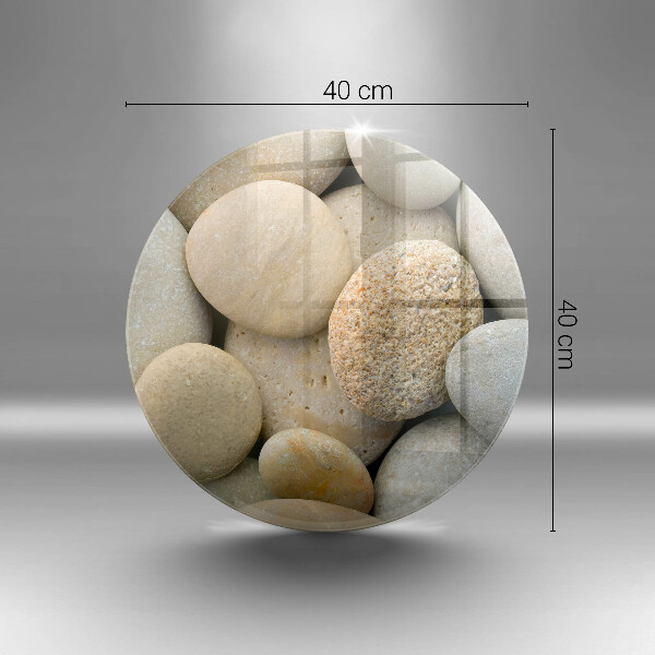 Skleněná deska do kuchyně Vzor oválných kamenů