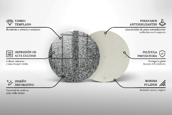 Skleněná deska do kuchyně Textura kamene