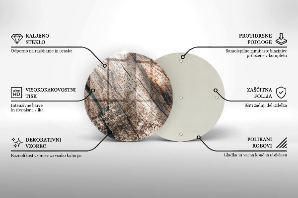 Skleněná deska do kuchyně Dřevěná konstrukce