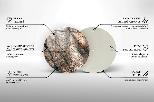 Skleněná deska do kuchyně Dřevěná konstrukce