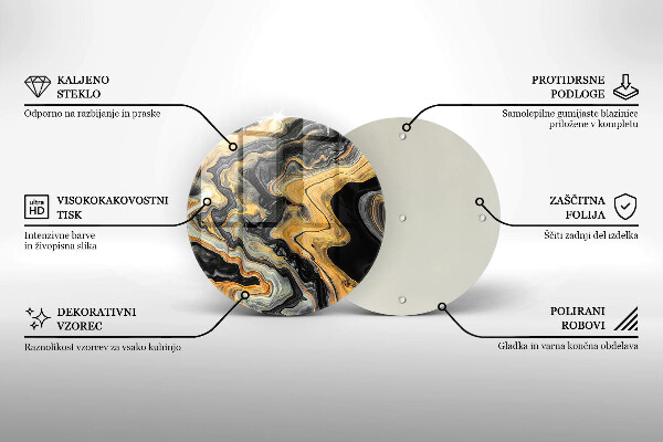 Skleněná deska do kuchyně Abstraktní struktura