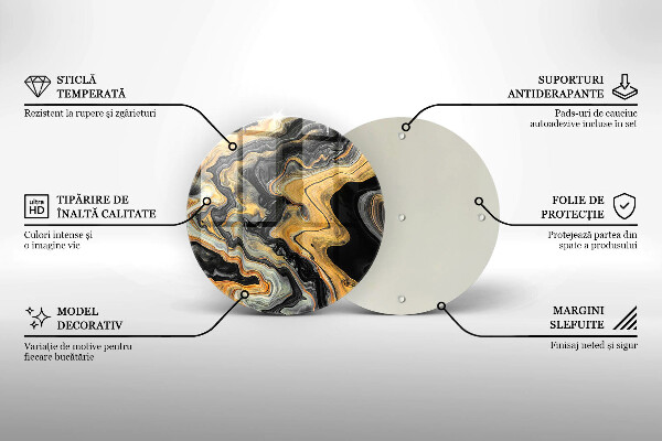 Skleněná deska do kuchyně Abstraktní struktura