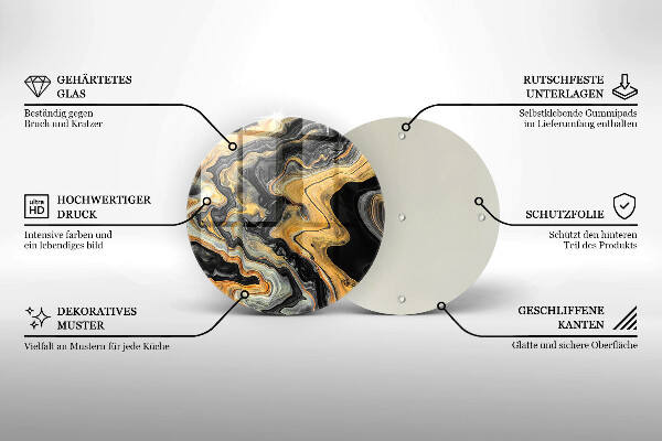 Skleněná deska do kuchyně Abstraktní struktura