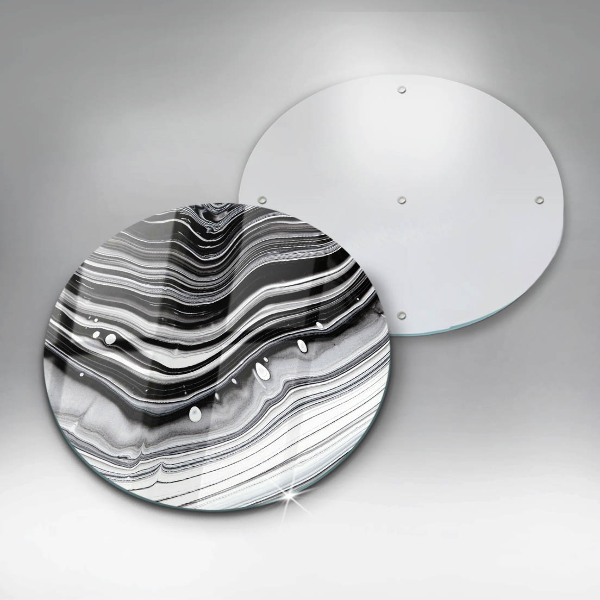 Skleněná deska do kuchyně Inkoustová abstrakce