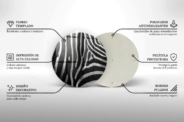 Skleněná deska do kuchyně Zebrové pruhy