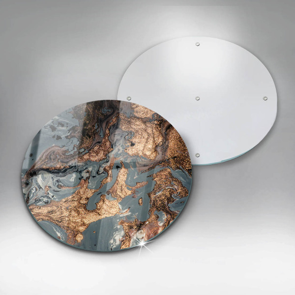 Krájecí prkénko skleněné Zlatá skalní struktura