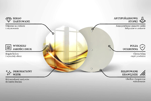 Skleněná deska do kuchyně Abstraktní linie světla