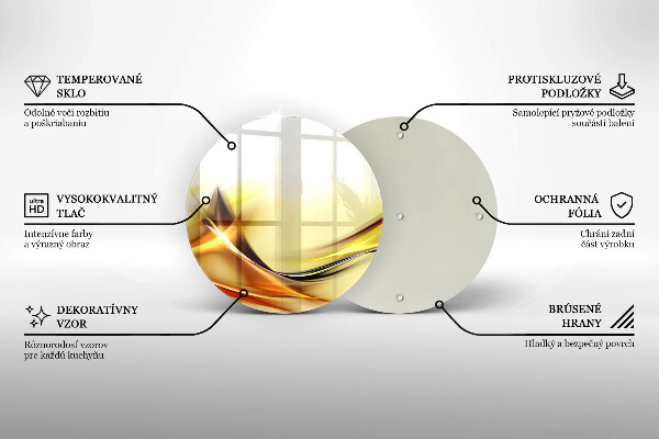 Skleněná deska do kuchyně Abstraktní linie světla