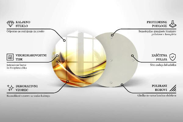 Skleněná deska do kuchyně Abstraktní linie světla