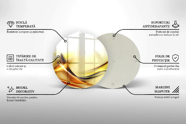 Skleněná deska do kuchyně Abstraktní linie světla