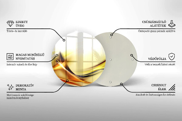 Skleněná deska do kuchyně Abstraktní linie světla
