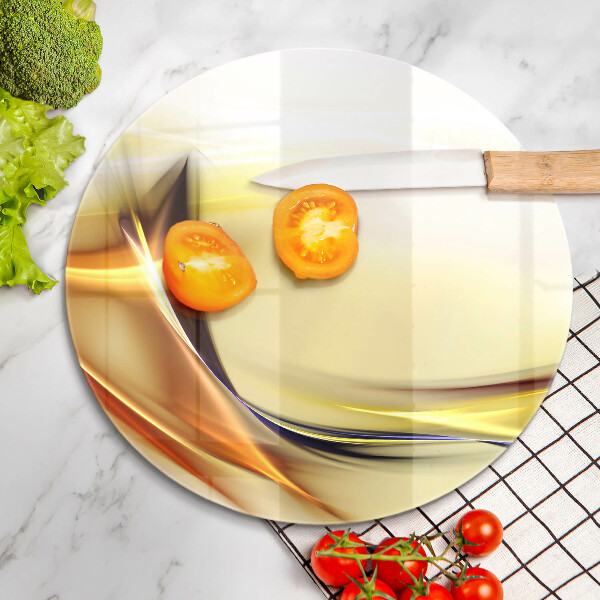 Skleněná deska do kuchyně Abstraktní linie světla