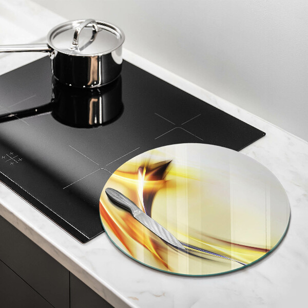 Skleněná deska do kuchyně Abstraktní linie světla