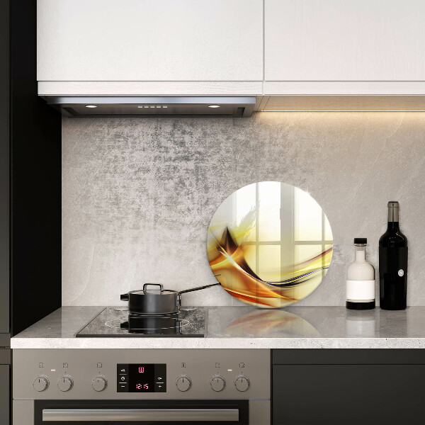 Skleněná deska do kuchyně Abstraktní linie světla