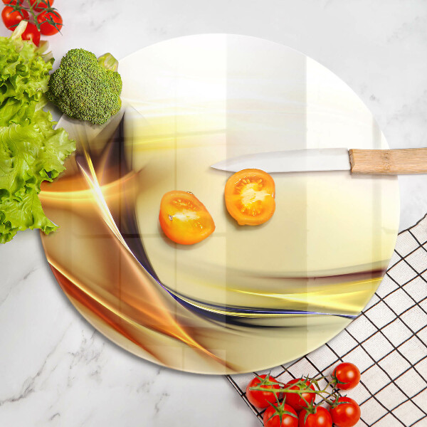 Skleněná deska do kuchyně Abstraktní linie světla