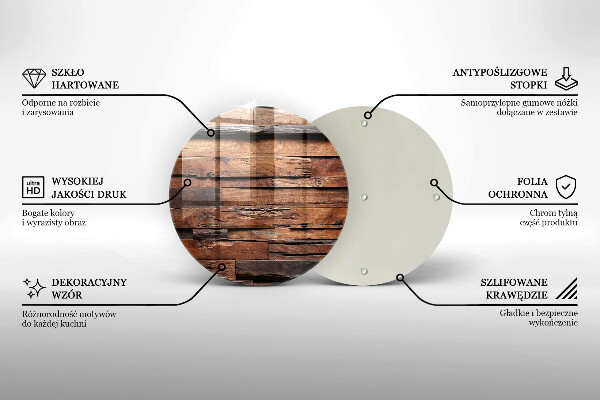 Skleněná deska do kuchyně Dekorativní dřevěné desky