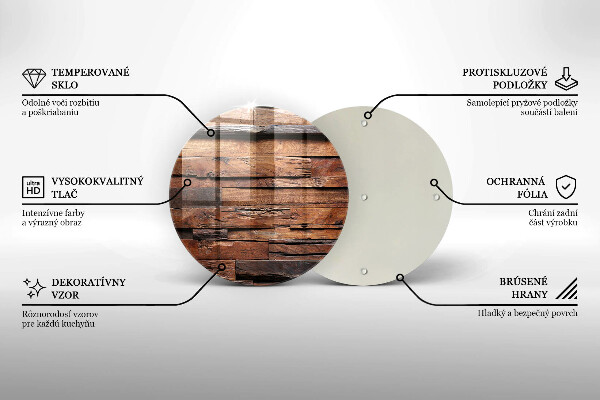 Skleněná deska do kuchyně Dekorativní dřevěné desky